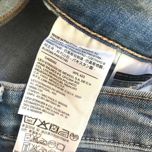 Womens Levis 11997 Legging Slim Skinny Stretch Blue Jeans W27 L30 Light EEUC! - Picture 12 of 12